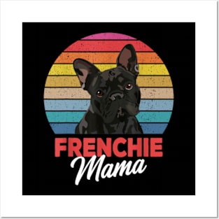 Frenchie Mama Cute French Bulldog Dog Mom Funny Girls Gift T-Shirt Posters and Art